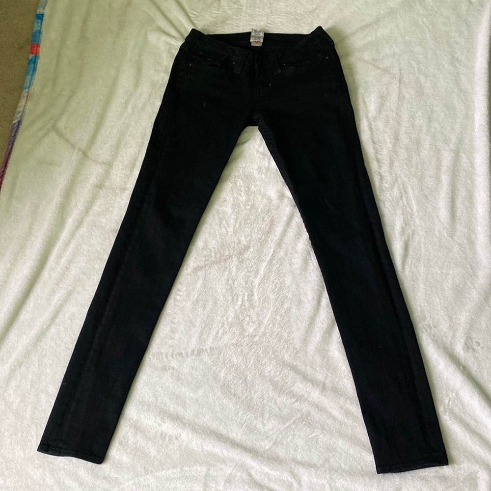 Black Tru Religion Jeans Skinny